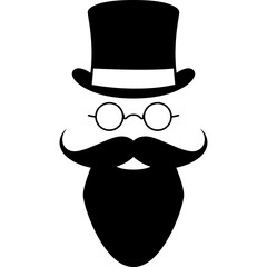 Vintage Gentlemant Mustasche