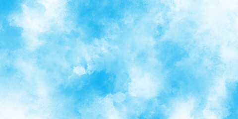  abstract  blue watercolor illustration ar blue color texture background, light sky blue shades watercolor background, breathtaking panorama of a bright blue sky adorned with fluffy white clouds.