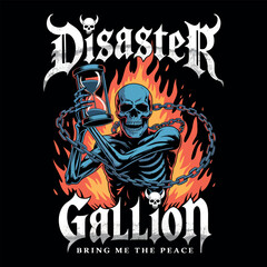 Skulls typography vector t-shirt design print