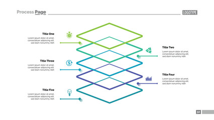 Level Diagram with Five Elements Template