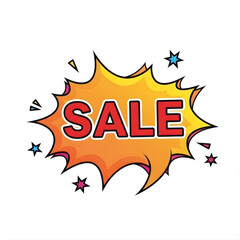 sale vector icon isolated on white area