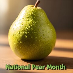 Fresh Green Pear for National Pear Month
