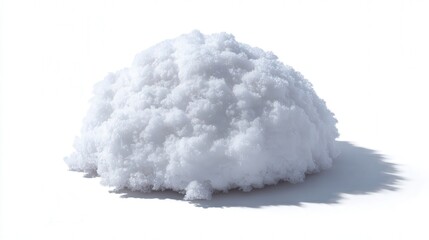 Snow puff isolated on white background