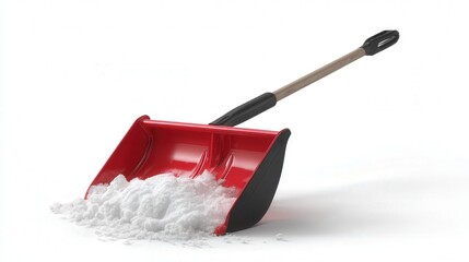 Snow shovel isolated on white background