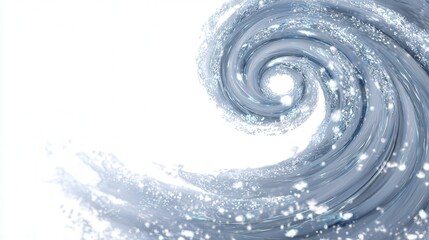 Snow swirl isolated on white background