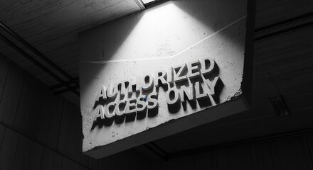 Authorized Access: A Stark Monochrome View of Restricted Entry and Limited Passage