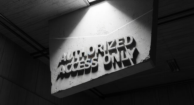 Authorized Access: A Stark Monochrome View of Restricted Entry and Limited Passage