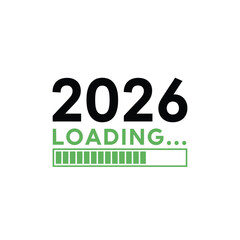 2026 loading bar illustration a progress indicator graphic typography t shirt design