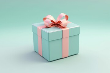 Obraz premium Gift box anniversary celebration.