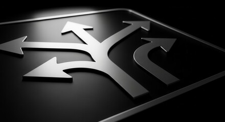 Arrows Symbolize Choices And Decisions, Illustrating Multiple Directions and Options