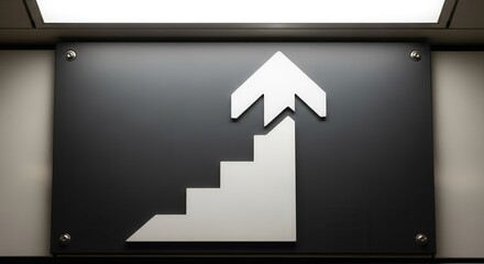 Ascending The Stairs Concept: A Visual Metaphor For Growth And Progress