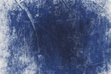 Abstract textured background featuring deep indigo and lighter blue brushstrokes with a distressed weathered appearance