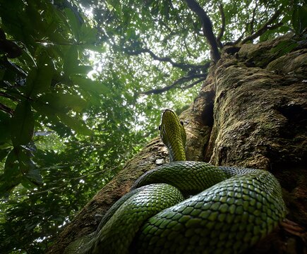 green tree python