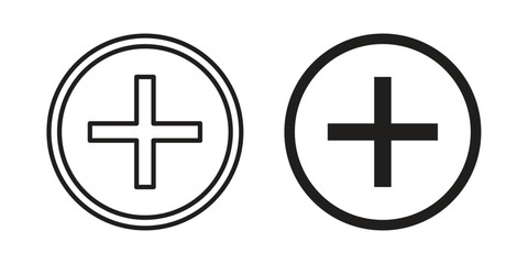 Fototapeta premium Add icons of black colored in various styles