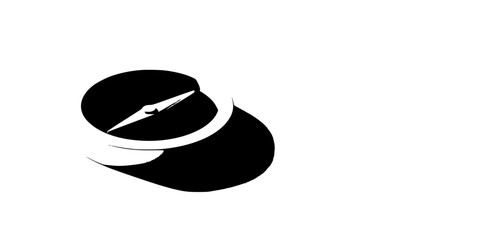 North Star: Compass Guide Wilderness | Clean, isolated vector art for creative projects.