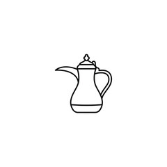 Traditional Arabic Coffee Dallah Icon