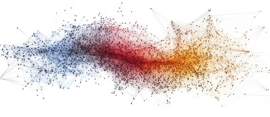 Vibrant abstract data visuals with movement