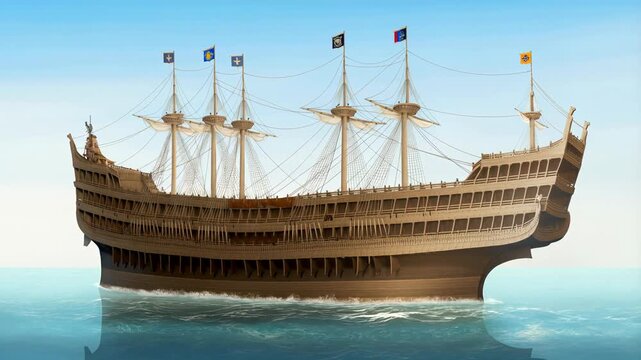 Medieval Ship &mdash; Chinese Treasure Ship (Zheng He)

Origin: Ming Dynasty China