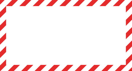 Obraz premium Candy cane christmas frame with blank space. Christmas border frame. Merry Christmas Candy cane rectangle frame card elements decoration. New Year picture frame ribbon. Xmas striped border