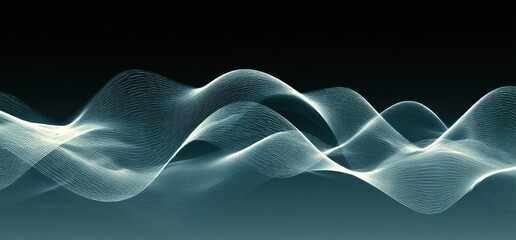 Light waves create a mesmerizing abstract pattern