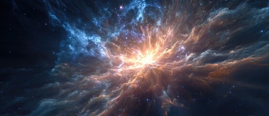 Cosmic explosion illuminating the vast universe