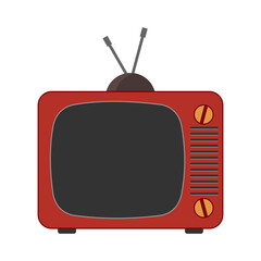 Television icon isolated on transparent background