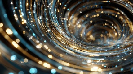 Swirling lights form mesmerizing patterns