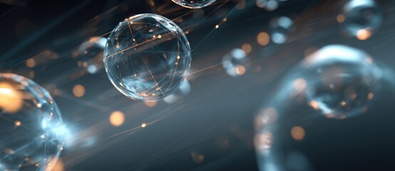 Floating orbs create a mesmerizing visual display