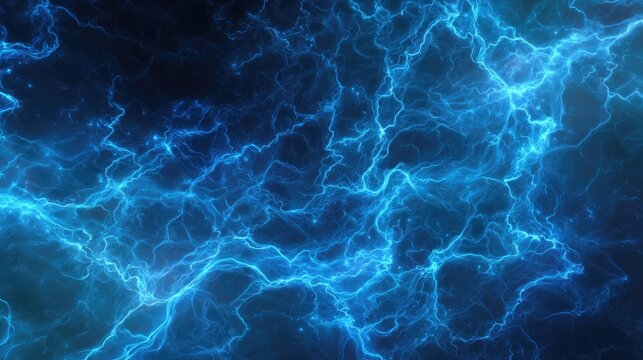 Swirling electric blue abstract design