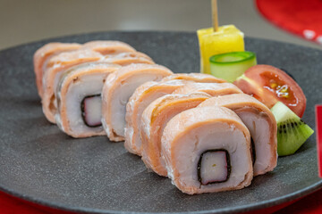 Mediterranean cuisine, olive oil, healthy and delicious  salad varieties with green vegetables.Vegetarian and vegan healty food, open buffet in a luxury hotel. Meze varieties, salad bar.