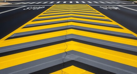 Bold Roadway Marking Design for Urban Areas and Modern Traffic Safety Systems