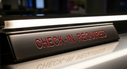 Check In Required Sign Displayed: Guidance, Instructions, and Important Directives
