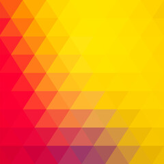 Obraz premium yellow and red color. triangular background. polygonal style. presentation template. eps 10