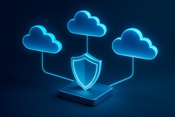 Multi cloud security protection concept