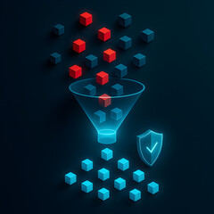 Secure data filtering and threat detection concept