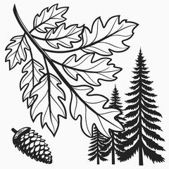  Pine Forest Graphic.