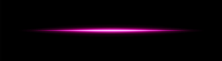 Thin glowing horizontal light line with soft reflection and digital pulse. Great for overlays, highlights, and abstract visual compositions.