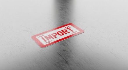 Contemporary Graphic Demonstrating The Concept of Import on A Textured Background