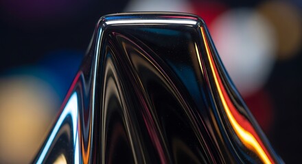Futuristic chrome metal texture with smooth reflections, abstract wavy metallic surface, modern fluid gradients, high-resolution shiny steel finish, luxury industrial aesthetic.