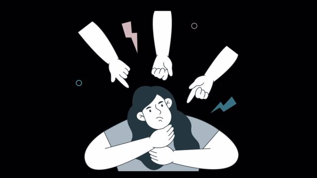Fear of Criticism  Animation Alpha channel Transparent Background File