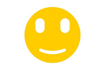 yellow smiley face emoji png file for apps and websites