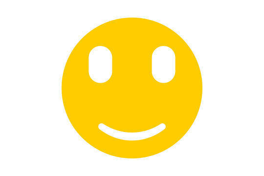 cheerful yellow smiley face emoji png file for apps and websites