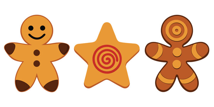 Gingerbread cookies holiday christmas baking sweets star man treat dessert food xmas - Powered by Adobe