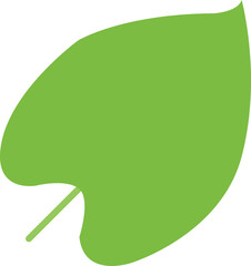 green leaf icon, colocasia leaf vector illustration, green leaf vector illustration