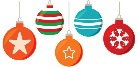 Christmas ornaments holiday decoration festive celebration xmas tree baubles season joy