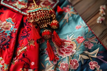 Festival clothing chinese new year traditional.