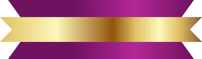 Obraz premium Modern luxury purple and gold ribbon background