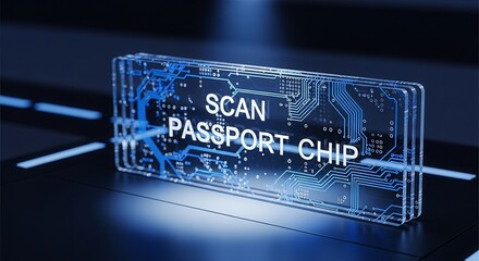 Electronic Passport Scanning Technology Shows Modern Digital Security Solutions Efficiently