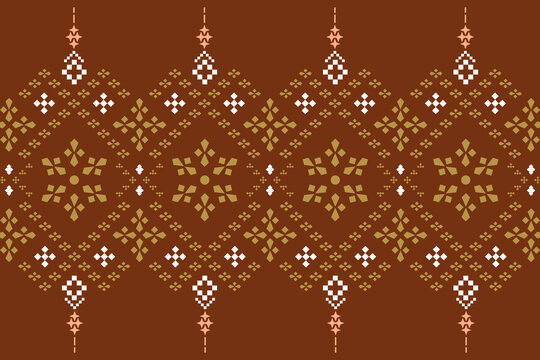 traditional ornamental motif design printed fabric material