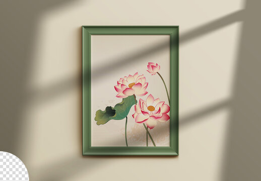 Picture Photo Frame Mockup Isolated